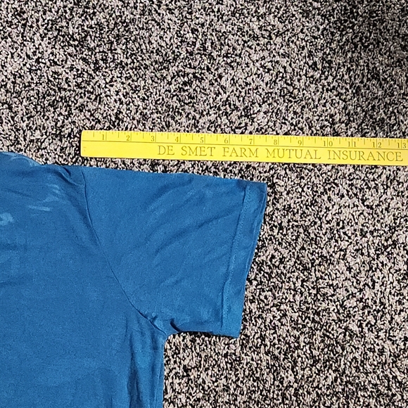 KUHL Women's Blue V-Neck Floral Burnout Short Sleeve Shirt XL Outdoor Hiking - Picture 10 of 13